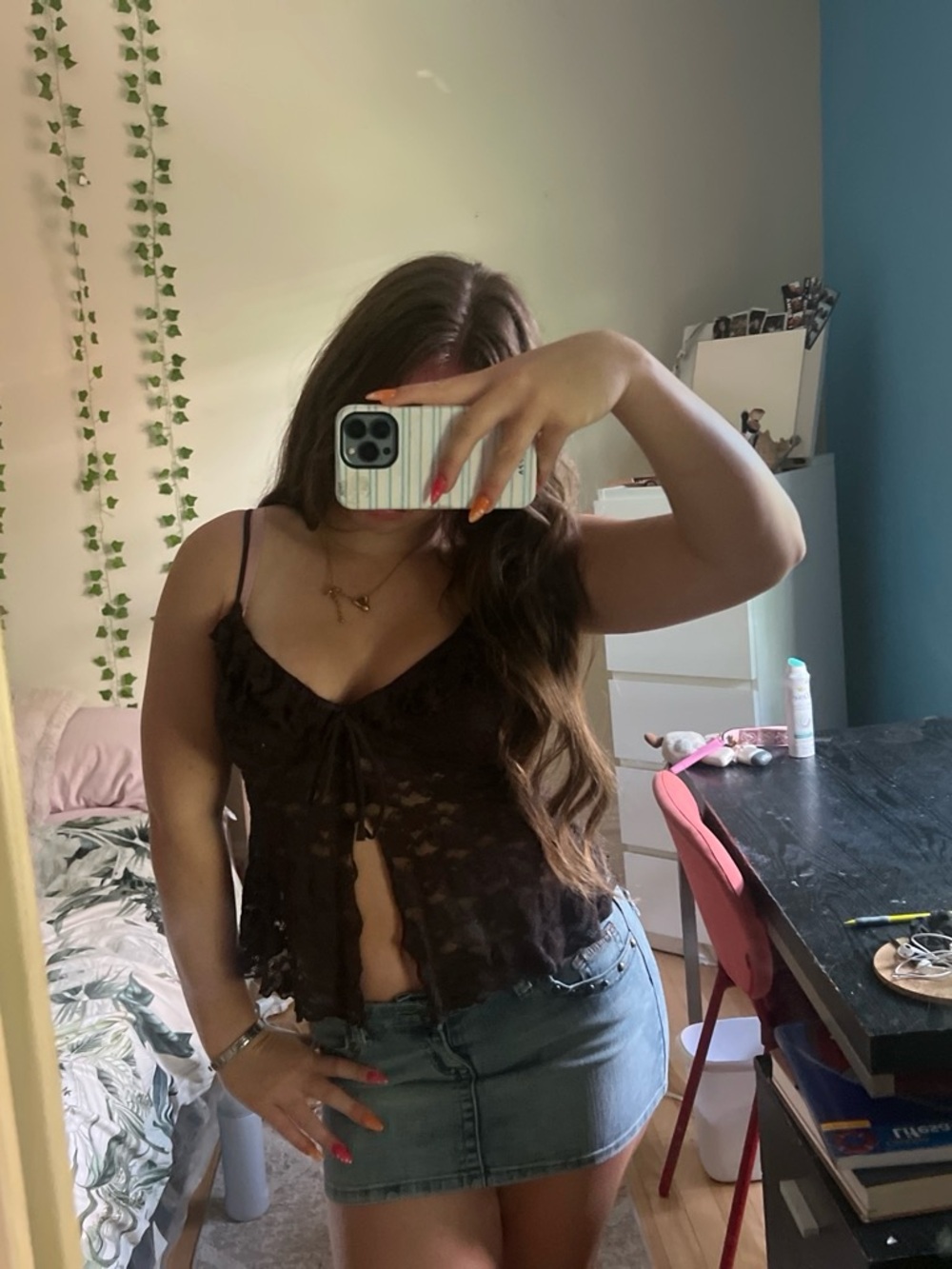 Jean mini Skirt